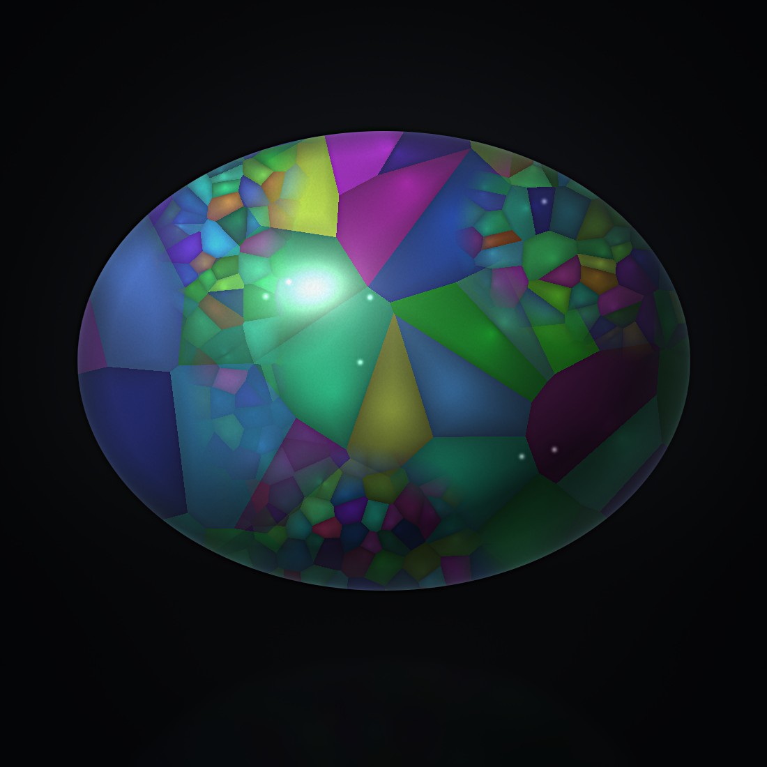 A bright Welo opal showing broad play-of-color